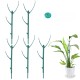 5-Pack Adjustable Plant Support Stakes, Stackable Plant Support Poles with Garden Ties and Clips, Suitable for Monstera, Climbing Plants, and Indoor/Outdoor Plants