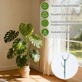 5-Pack Adjustable Plant Support Stakes, Stackable Plant Support Poles with Garden Ties and Clips, Suitable for Monstera, Climbing Plants, and Indoor/Outdoor Plants