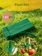 Green, reusandable, pack of 100, adjustable anti-slip nylon plant ties with hook--loop fasteners - perfect for supporting climbing plants and tying Christmas wreaths