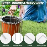Landscape staples, galvanized garden fixing nails, used for weed barriers, ground covers, artificial turf, sod, netting, and irrigation pipes