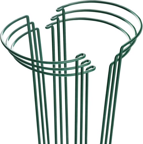 Plant support stakes, peony cages and holders, garden plant support cages, larmetal ge plant support rings, perfect for indoor and outdoor plants, peonies, roses, and climbing plants