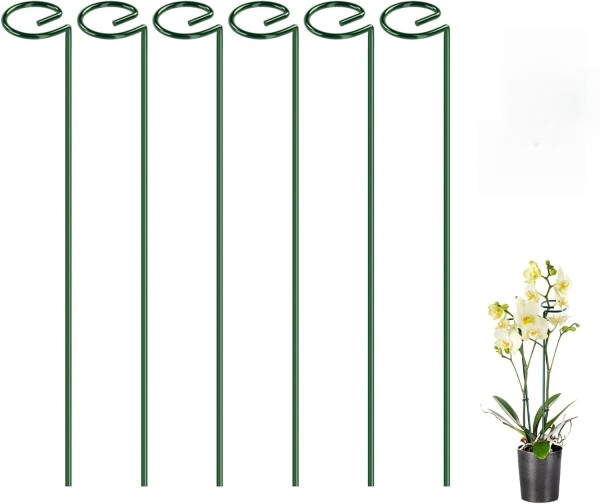 Plant support rods and stakes with support sticks, suitable for peonies, tomato seedlings, marigolds, amaryllis, young plants, and calendulas.
