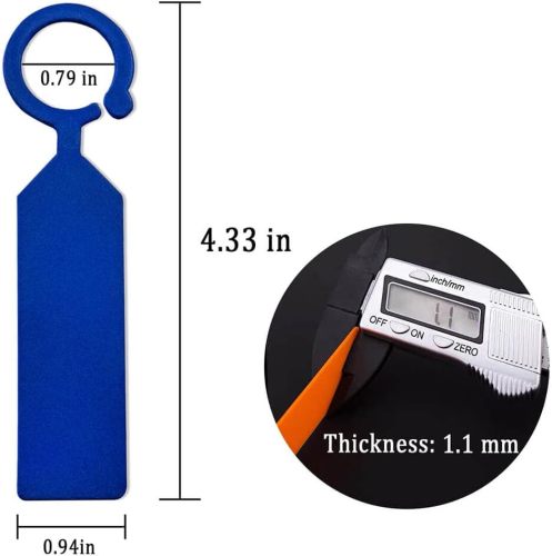 Thick Plastic Labels - Waterproof Garden Plant Tags - 4.3-Inch Color Hanging Markers for Pots, Nurseries, Trees, Gardening