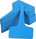 Thickened T-shaped plant sign, plastic plant tags, garden labels, outdoor garden plant tags, waterproof plant label stakes