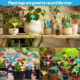 Thickened T-shaped plant sign, plastic plant tags, garden labels, outdoor garden plant tags, waterproof plant label stakes