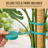 Moss pole monstera support, bendable moss pole monstera support, indoor plant support rod, tall support for climbing plants