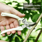 Pruning shears, stainless steel garden clippers, sharp handheld garden scissors, bypass and anvil garden shears, suitable for plants, flowers, and fruit trees