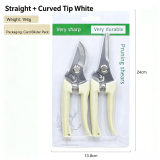Pruning shears, stainless steel garden clippers, sharp handheld garden scissors, bypass and anvil garden shears, suitable for plants, flowers, and fruit trees