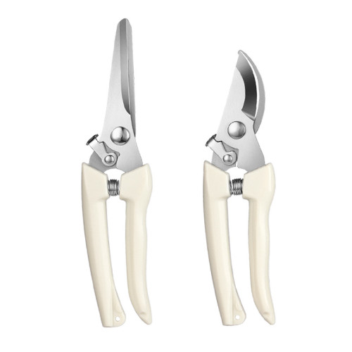 Pruning shears, stainless steel garden clippers, sharp handheld garden scissors, bypass and anvil garden shears, suitable for plants, flowers, and fruit trees