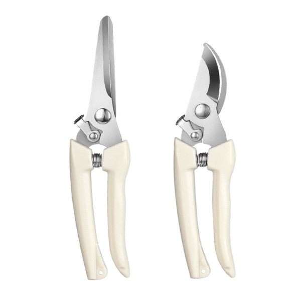 Pruning shears, stainless steel garden clippers, sharp handheld garden scissors, bypass and anvil garden shears, suitable for plants, flowers, and fruit trees