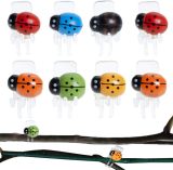 Ladybug plant clips, orchid support clips, vine clips, plant clips for supporting flowering orchids and vines (mixed colors)