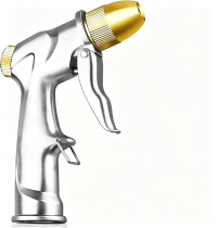 Upgraded garden hose nozzle with zinc alloy handheld sprayer, high-pressure spray mode, perfect for watering plants and lawns, washing cars, patios, and pets