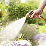 Upgraded garden hose nozzle with zinc alloy handheld sprayer, high-pressure spray mode, perfect for watering plants and lawns, washing cars, patios, and pets