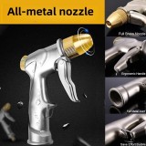 Upgraded garden hose nozzle with zinc alloy handheld sprayer, high-pressure spray mode, perfect for watering plants and lawns, washing cars, patios, and pets