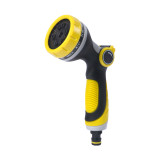 Garden hose nozzle, adjustable with 10 spray patterns | Non-slip high-pressure thumb control hose nozzle, suitable for watering plants and lawns, washing cars, and pet baths
