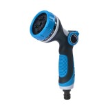 Garden hose nozzle, adjustable with 10 spray patterns | Non-slip high-pressure thumb control hose nozzle, suitable for watering plants and lawns, washing cars, and pet baths