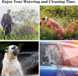Garden Hose Nozzle Spray Nozzle,10 Hose Metal Duty Watering Patterns Thumb Control On Off Valve, High Pressure Nozzle Sprayer for Watering Plants, Car Wash,Cleaning,Showering Pets