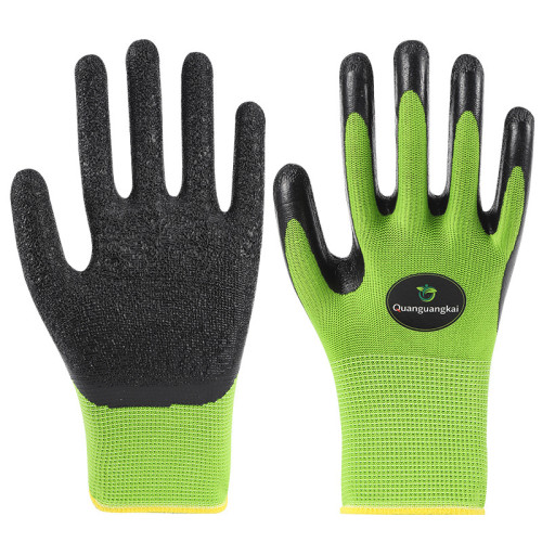 Gardening Work Gloves, Puncture Resistant Latex Coated Garden Gloves for Planting, Weeding & Landscaping