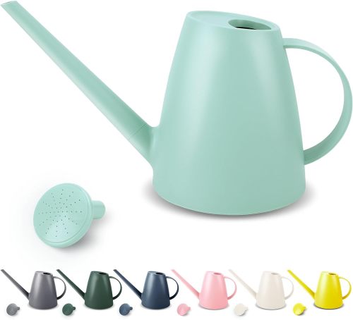 1.8L Watering Can, Small Watering Can for Indoor Plants with Long Spout Long Spout Water Can, Detachable Shower Head, Small Plastic, Indoor Plants, Houseplants, Garden Flowers, Approx. 0.5 gallon