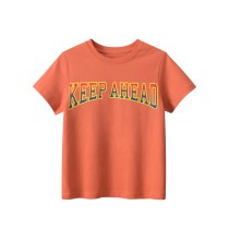 2023 New Summer Cotton Short Sleeves Orange #R01