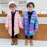 Children's Down jacket medium length #C001