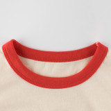 2023 New Summer Cotton Short Sleeves Khaki #W01