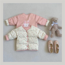 Kids cotton jacket thickening Reversible #CB01