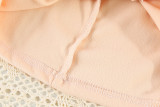 2023 Children's casual long sleeved sweater Pink #AB01