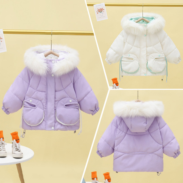 Kids cotton jacket thickening
