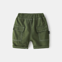 Boys' Green casual short pants