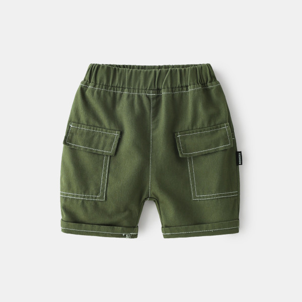 Boys' Green casual short pants