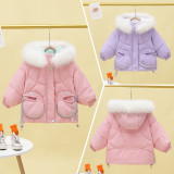 Kids cotton jacket thickening