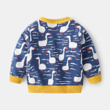 2023 Autumn Boys' Sweater Cartoon