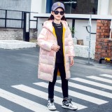 Children's Down jacket medium length #C003
