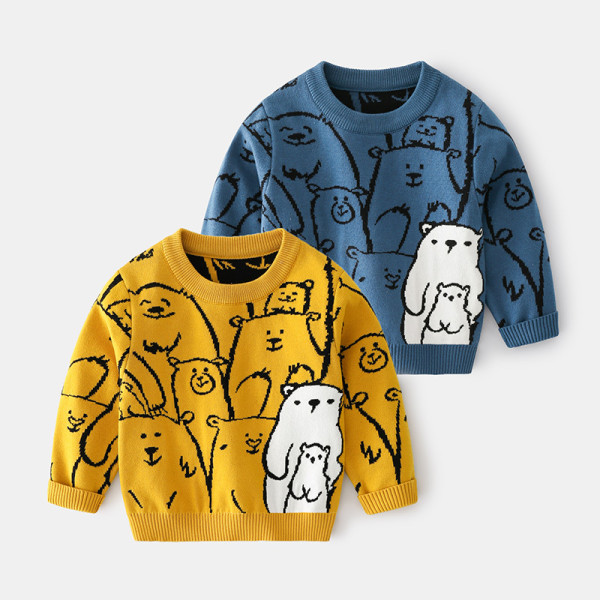 2023 Autumn Boys' Sweater Cartoon