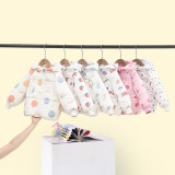 Kids cotton jacket thickening Pink #A01