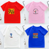 New Summer Cotton Short Sleeves Red # T001