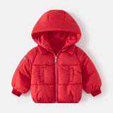 Kids cotton jacket thickening