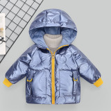 Kids cotton jacket thickening