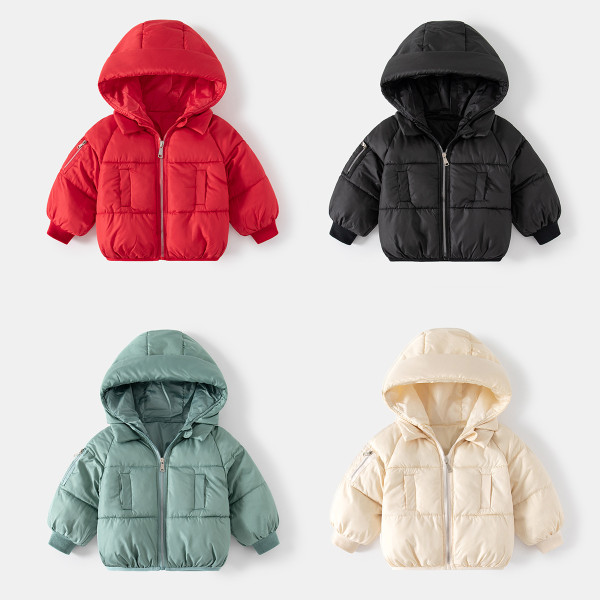 Kids cotton jacket thickening
