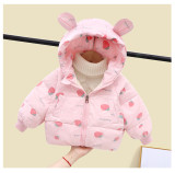Kids cotton jacket thickening