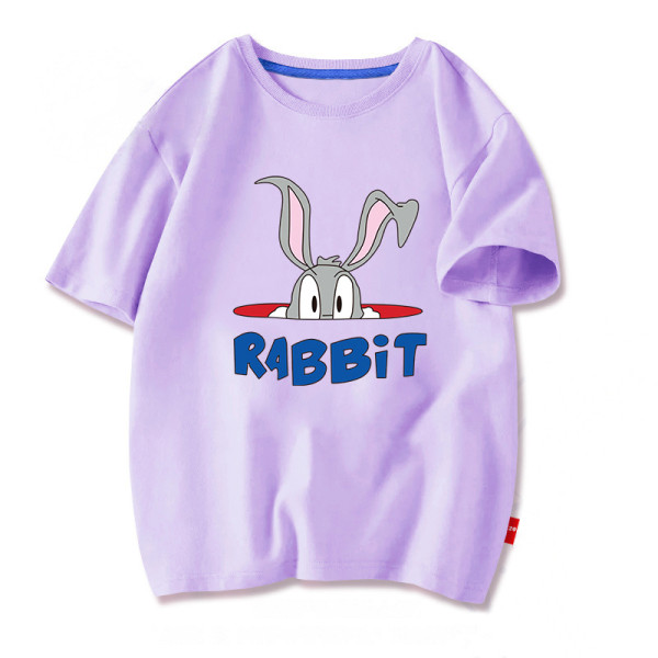 New Summer Cotton Short Sleeves Purple