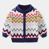 2023 Autumn Boys' Sweater Cardigan Cartoon