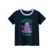 2023 New Summer Cotton Short Sleeves Royal Blue #R02