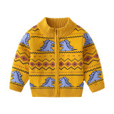 2023 Autumn Boys' Sweater Cardigan Cartoon