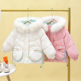 Kids cotton jacket thickening