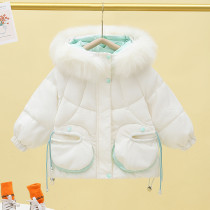 Kids cotton jacket thickening