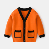 2023 Autumn Boys' Sweater Cardigan Cartoon