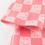 2023 New Summer Cotton Short Sleeves Pink #R03