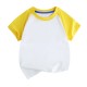 New Summer Cotton Short Sleeves Blue White #E01